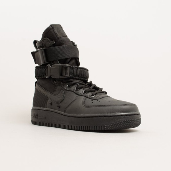 Nike SF Air Force 1 High Women's Triple Black - Picture 4 of 7